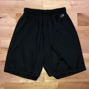 “Champion” Black Athletic Shorts